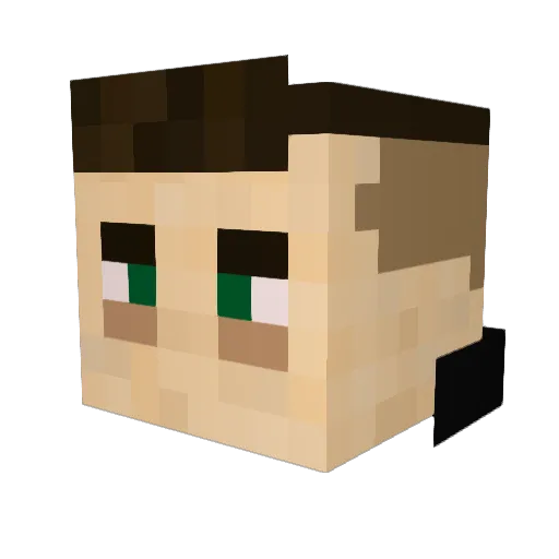 NefeR__ Minecraft avatar head, 3D render