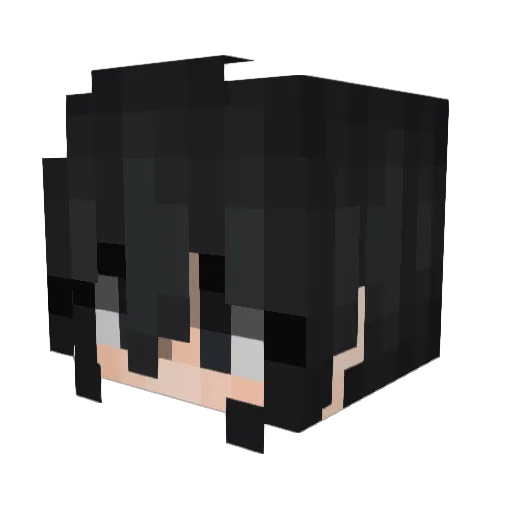NeferMax Minecraft avatar head, 3D render