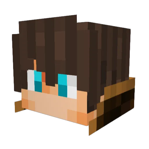 Neffalt_ Minecraft avatar head, 3D render