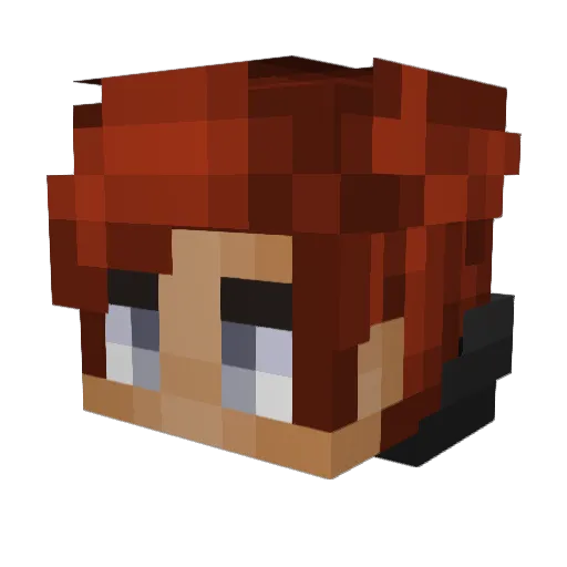 NeffeX07 Minecraft avatar head, 3D render