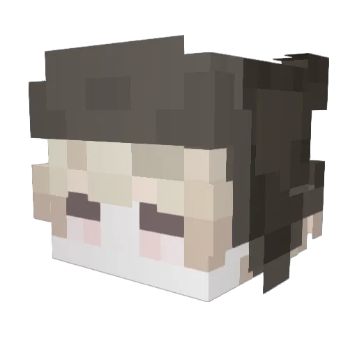 Neffex3DS Minecraft avatar head, 3D render