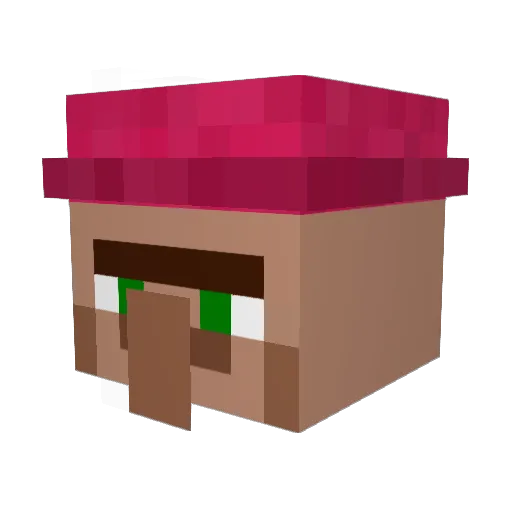Neffiroth Minecraft avatar head, 3D render
