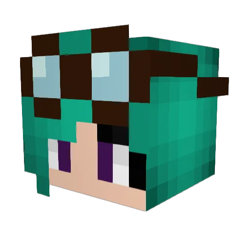 Neftis_Scatha Minecraft avatar head, 3D render