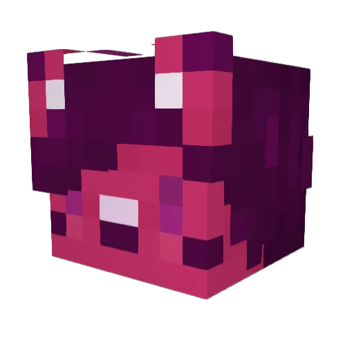 NegativeAward Minecraft avatar head, 3D render