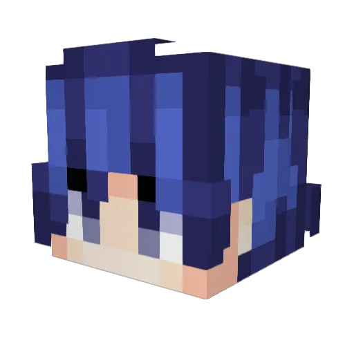 Nege91 Minecraft avatar head, 3D render