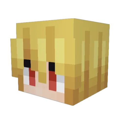 NegelectedVibe Minecraft avatar head, 3D render