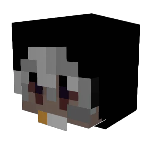 NegerKuesse Minecraft avatar head, 3D render