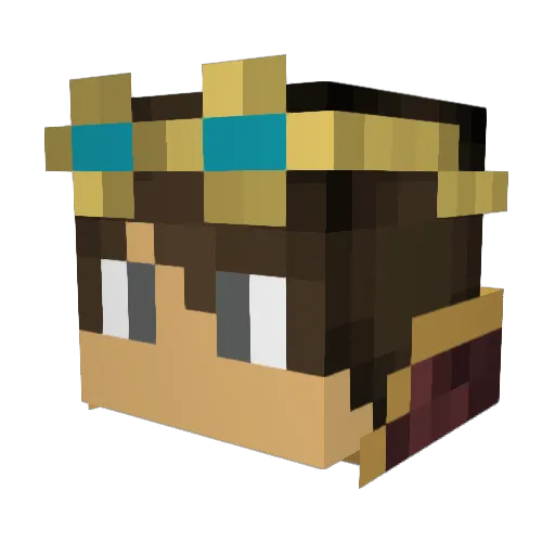 NeggaJaegga Minecraft avatar head, 3D render