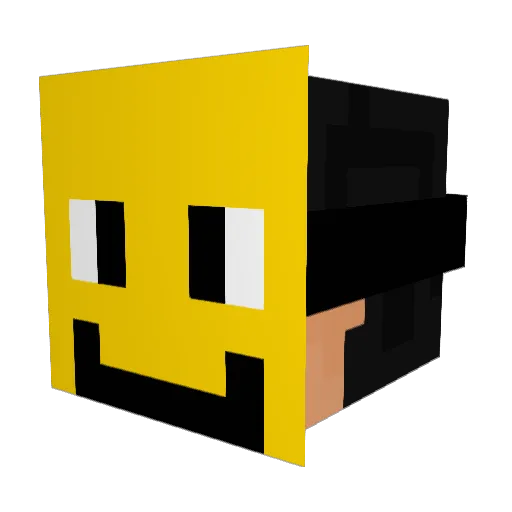 Neggggggg Minecraft avatar head, 3D render