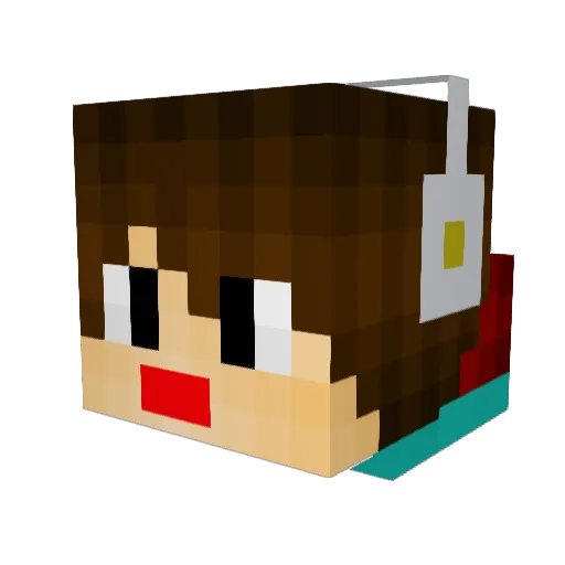 Neggl2001 Minecraft avatar head, 3D render
