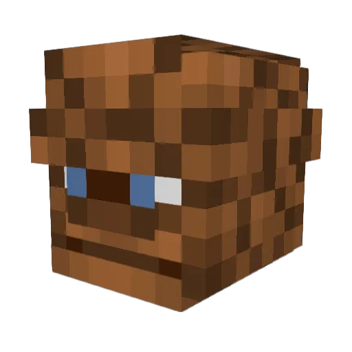 Negino_ Minecraft avatar head, 3D render