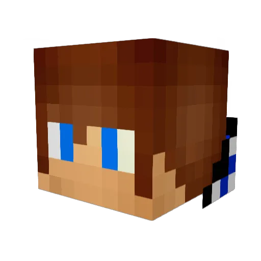 Negnart Minecraft avatar head, 3D render