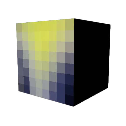 Negol Minecraft avatar head, 3D render
