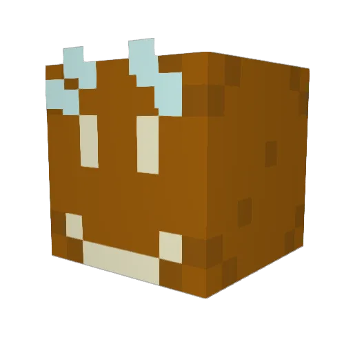 NegritoLG Minecraft avatar head, 3D render
