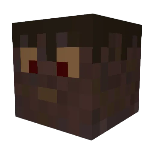 Negro_Pot_Pie Minecraft avatar head, 3D render