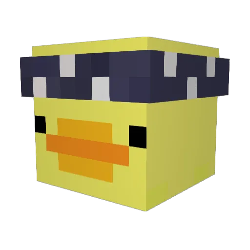 NeguinBeiudo Minecraft avatar head, 3D render