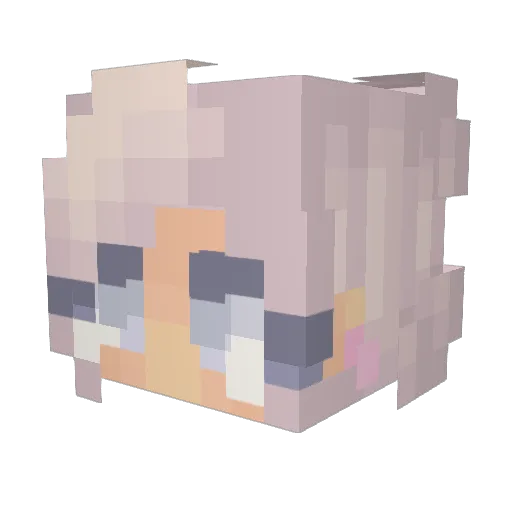 Negula1 Minecraft avatar head, 3D render