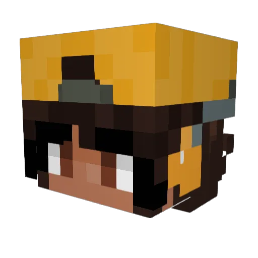 NeguusPvP Minecraft avatar head, 3D render