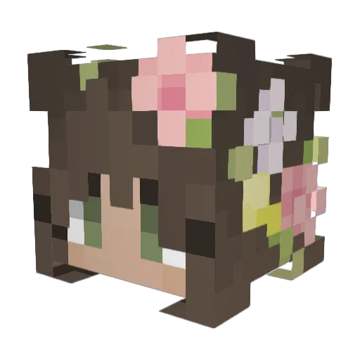 NehemiaOG Minecraft avatar head, 3D render
