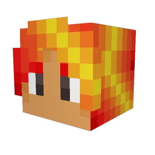 Nehemiah_night Minecraft avatar head, 3D render