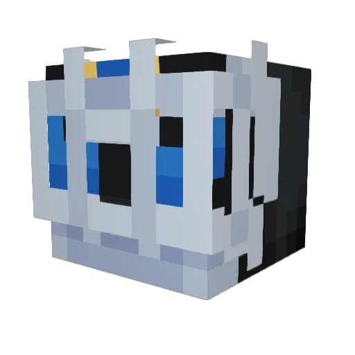 Neidzz Minecraft avatar head, 3D render