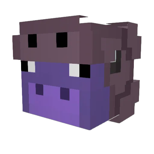 Neifa Minecraft avatar head, 3D render