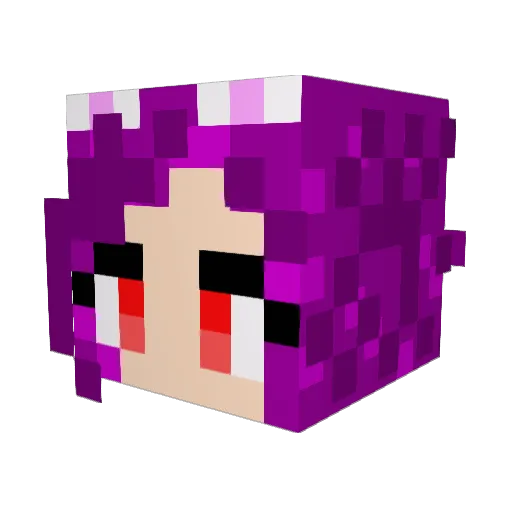 Neige01 Minecraft avatar head, 3D render