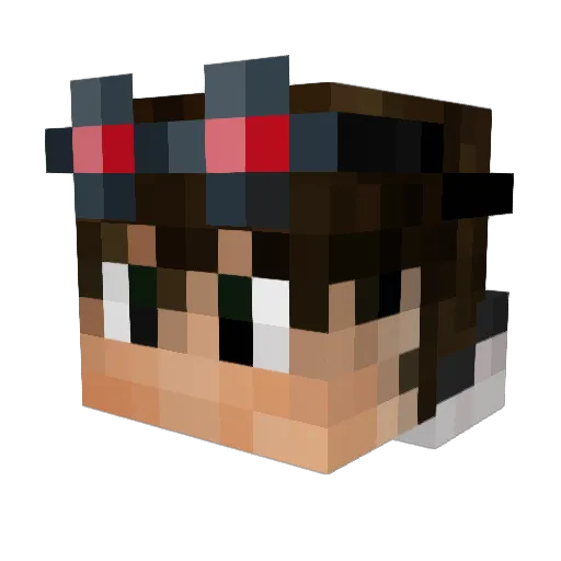 NeilVye Minecraft avatar head, 3D render