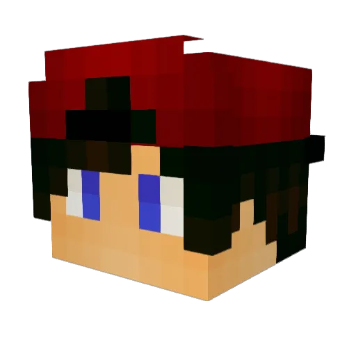 Neiles Minecraft avatar head, 3D render