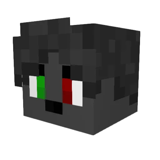 Neiline_ Minecraft avatar head, 3D render