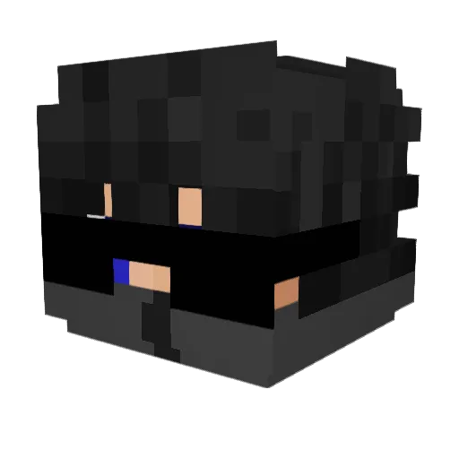 Neilo_V2 Minecraft avatar head, 3D render
