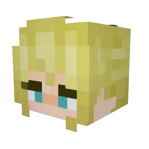Neilone Minecraft avatar head, 3D render