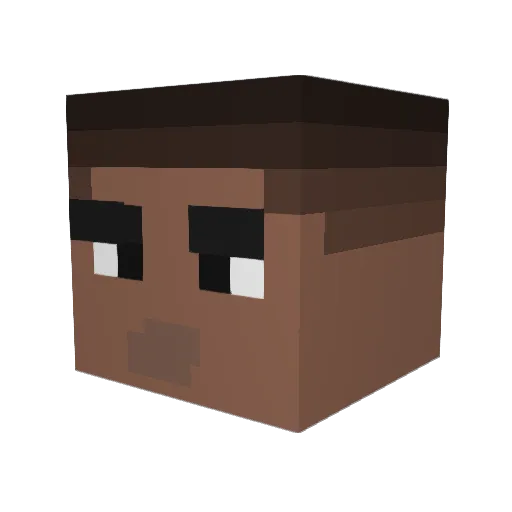 NeimadMDR Minecraft avatar head, 3D render