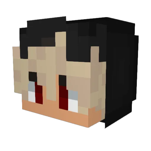 Neimaraf Minecraft avatar head, 3D render