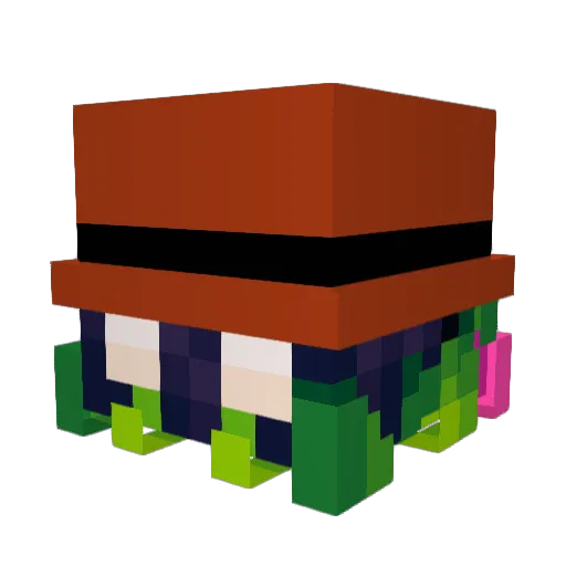 NeimlesKett_ Minecraft avatar head, 3D render