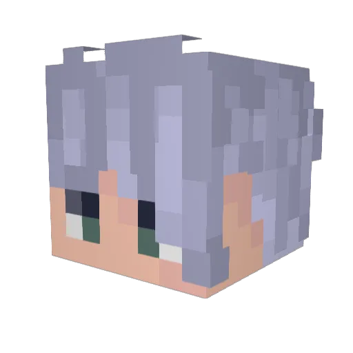 Neinyo Minecraft avatar head, 3D render