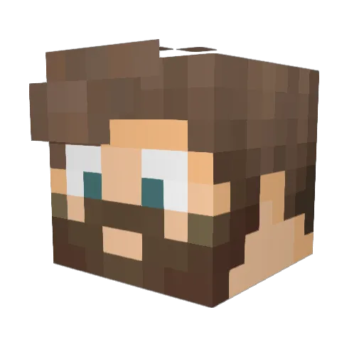 Neirikr Minecraft avatar head, 3D render
