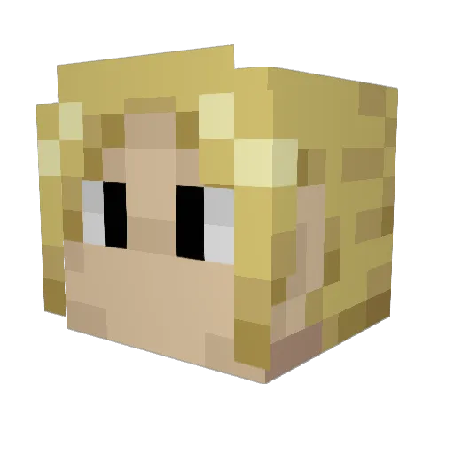 Neirimar Minecraft avatar head, 3D render