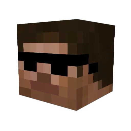 NeisS_YT Minecraft avatar head, 3D render