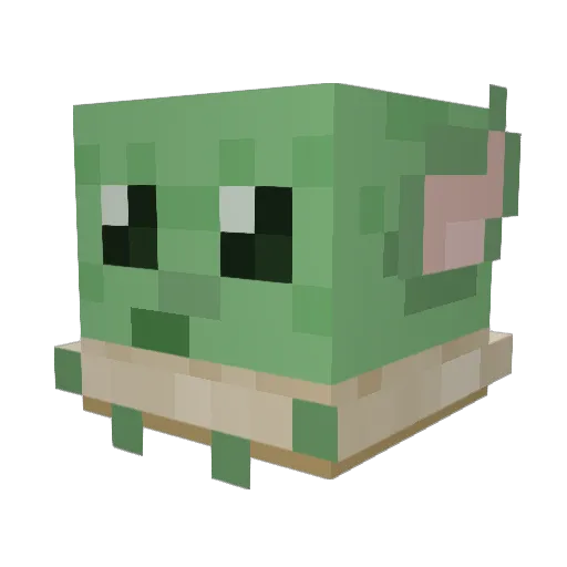 Neism Minecraft avatar head, 3D render