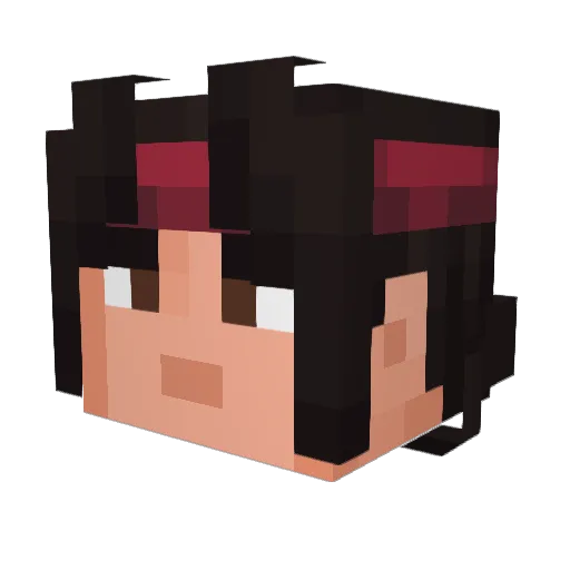 NeisonSlin Minecraft avatar head, 3D render