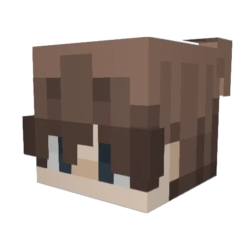 Neisth Minecraft avatar head, 3D render