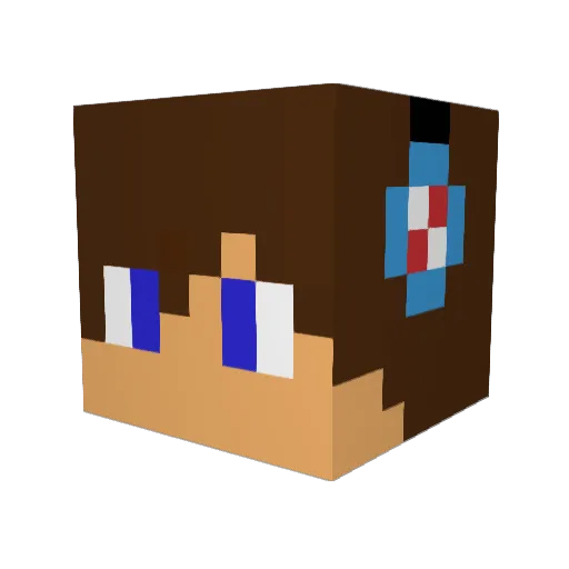 NeitheRcz Minecraft avatar head, 3D render