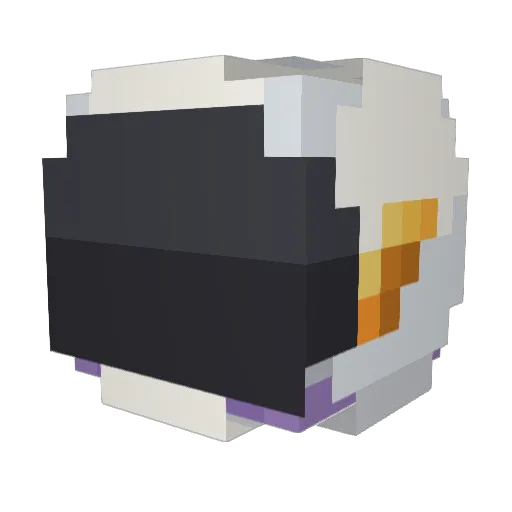 Neitsuuu Minecraft avatar head, 3D render