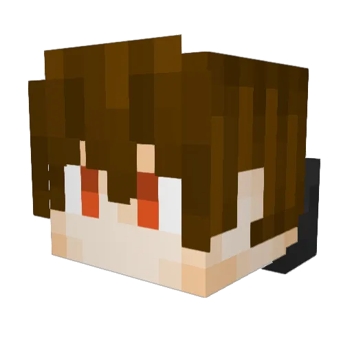 Neitzarr Minecraft avatar head, 3D render