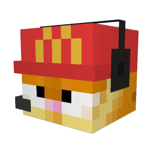 Neiwok Minecraft avatar head, 3D render