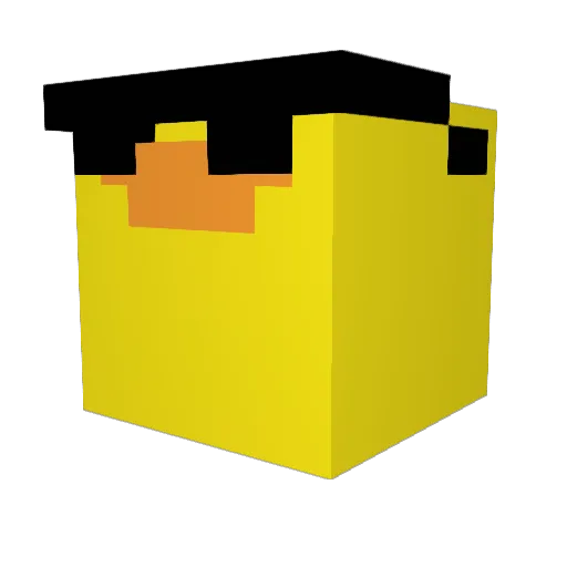 Nejdez Minecraft avatar head, 3D render