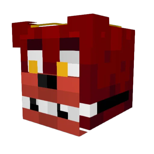 NekVid Minecraft avatar head, 3D render