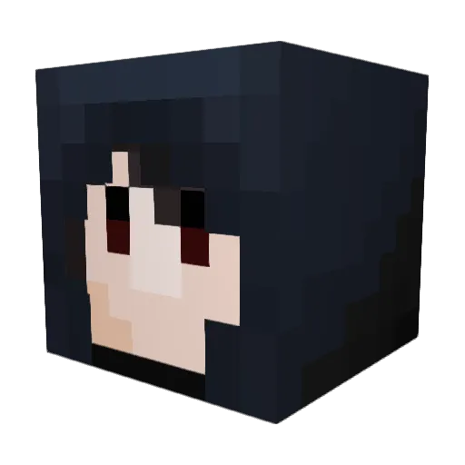 NekahZoro Minecraft avatar head, 3D render