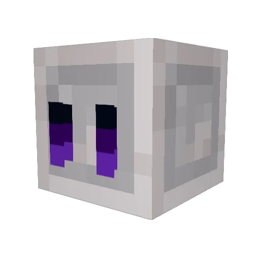 Nekaze Minecraft avatar head, 3D render